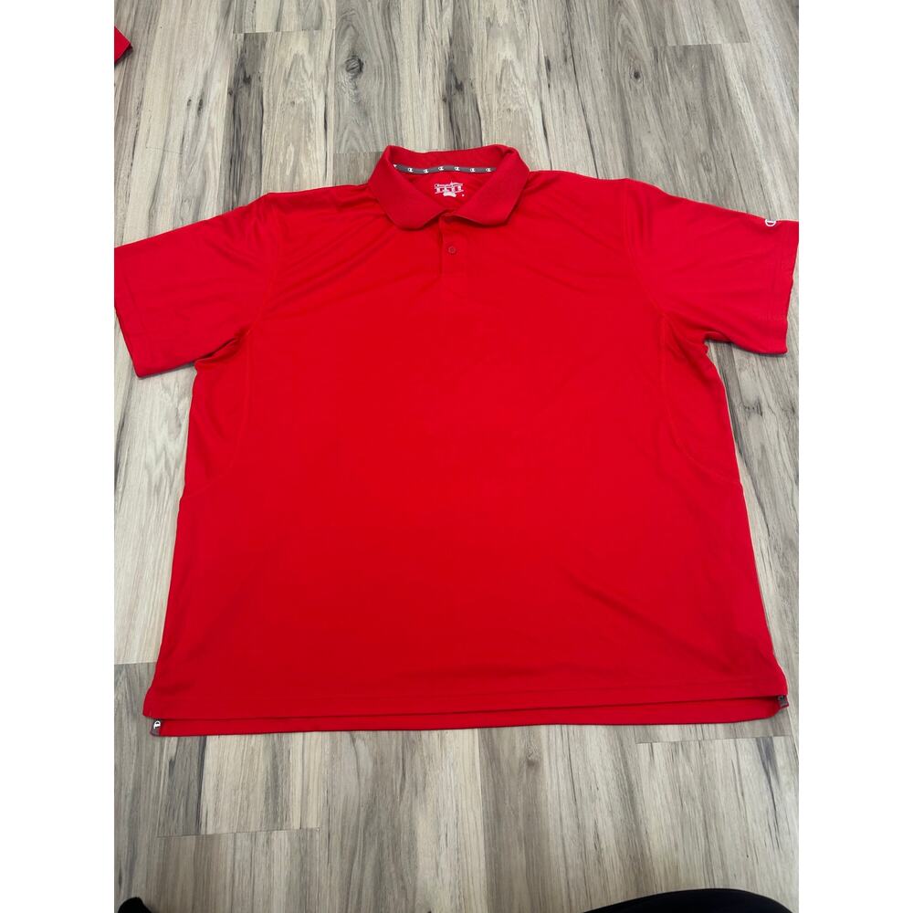 Champion Performance Men Short Sleeve Double Dry Ultimate Polo Shirt red 3XL